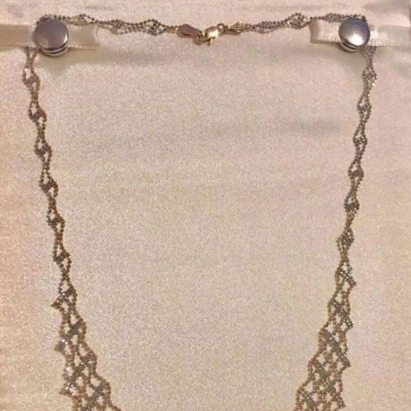 ▪︎ 14k Solid Gold 2tone Beads Necklace ▪︎ - Picture 2 of 10